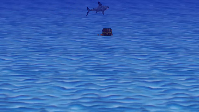 Shark Swim Around an Object